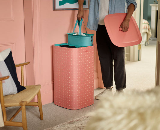 Tota Pop 60L Coral Laundry Separation Basket