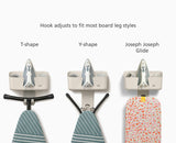 IronHub™ Wall-mounted Ecru Iron Storage Caddy