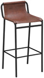 Dax Contemporary Counter Stool with Soft Upholstery and Sturdy Matte Black Metal Frame Design
