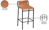 Dax Contemporary Counter Stool with Soft Upholstery and Sturdy Matte Black Metal Frame Design