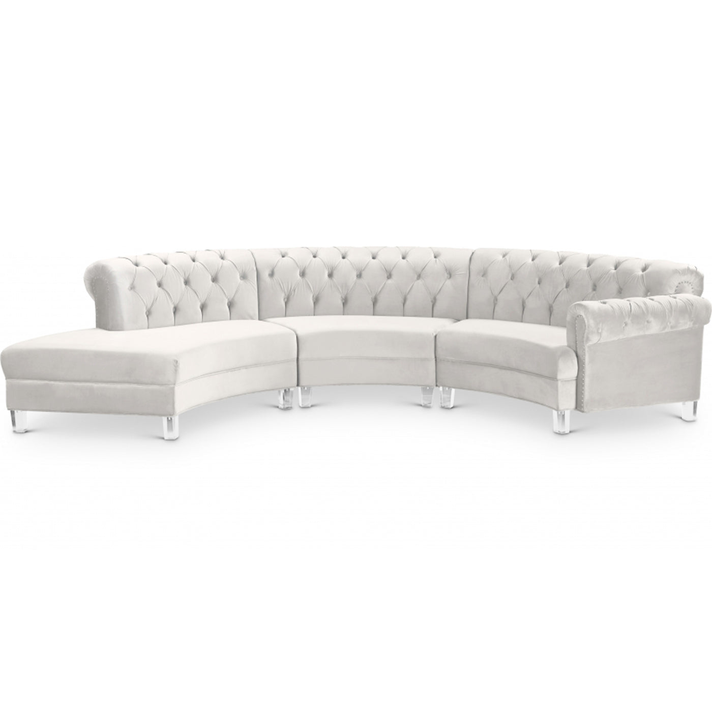 Anabella Modular Velvet Sectional