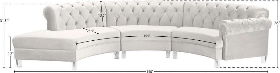 Anabella Modular Velvet Sectional