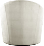 Alessio Velvet Swivel Accent Chair with Deep Button Tufting for a Chic Contemporary Living Space