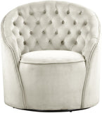 Alessio Velvet Swivel Accent Chair with Deep Button Tufting for a Chic Contemporary Living Space
