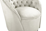 Alessio Velvet Swivel Accent Chair with Deep Button Tufting for a Chic Contemporary Living Space