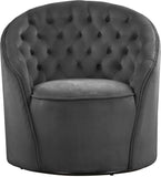 Alessio Velvet Swivel Accent Chair with Deep Button Tufting for a Chic Contemporary Living Space