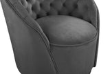 Alessio Velvet Swivel Accent Chair with Deep Button Tufting for a Chic Contemporary Living Space