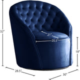 Alessio Velvet Swivel Accent Chair with Deep Button Tufting for a Chic Contemporary Living Space