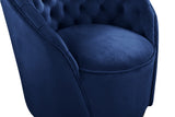 Alessio Velvet Swivel Accent Chair with Deep Button Tufting for a Chic Contemporary Living Space