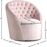 Alessio Velvet Swivel Accent Chair with Deep Button Tufting for a Chic Contemporary Living Space
