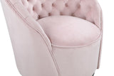 Alessio Velvet Swivel Accent Chair with Deep Button Tufting for a Chic Contemporary Living Space
