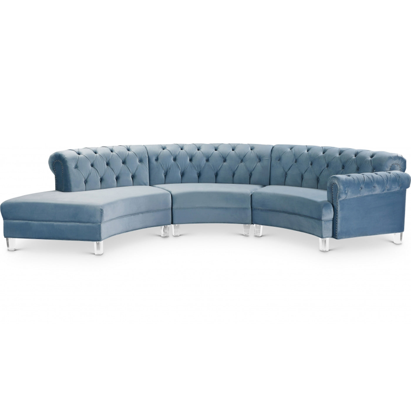 Anabella Modular Velvet Sectional