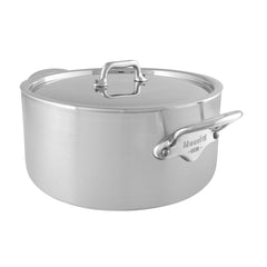 Mauviel M'URBAN 3 Stewpan With Lid, Cast Stainless Steel Handles, 6.2-Qt