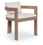 Newport Water Resistant Fabric Upholstered Outdoor Patio Dining Chair