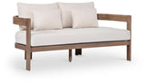 Newport 65" Water Resistant Fabric Upholstered Outdoor Patio Loveseat
