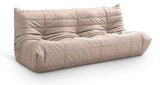 Relax 77.75" Vegan Leather Upholstered Sofa
