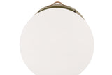GALEN Modern Round Nightstand with Storage Drawer
