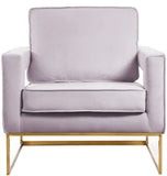 Noah Velvet Accent Chair – Luxurious Contemporary Design with Plush Comfort and Sturdy Iron Legs