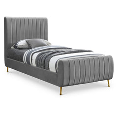 Zara Velvet Twin Bed