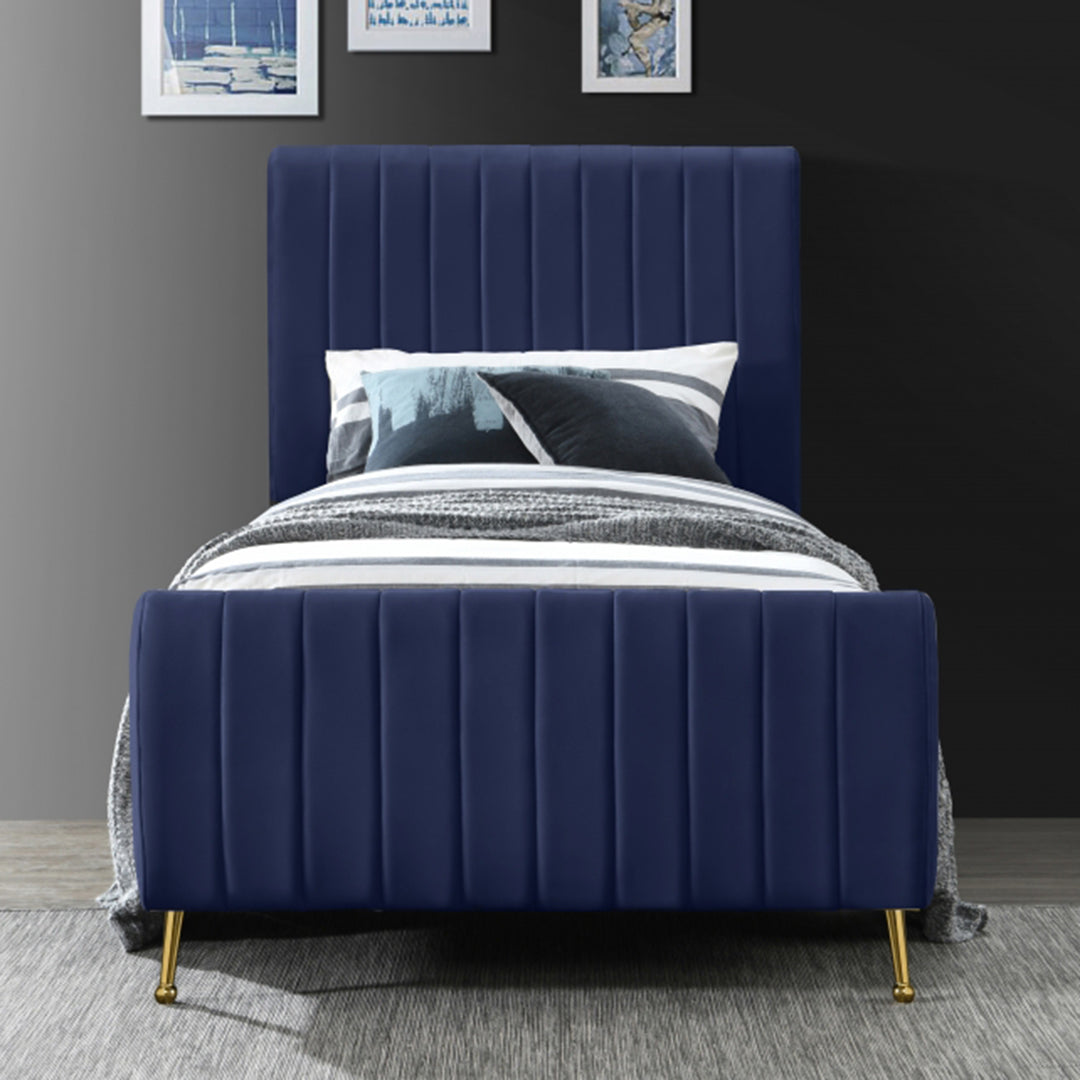 Zara Velvet Twin Bed