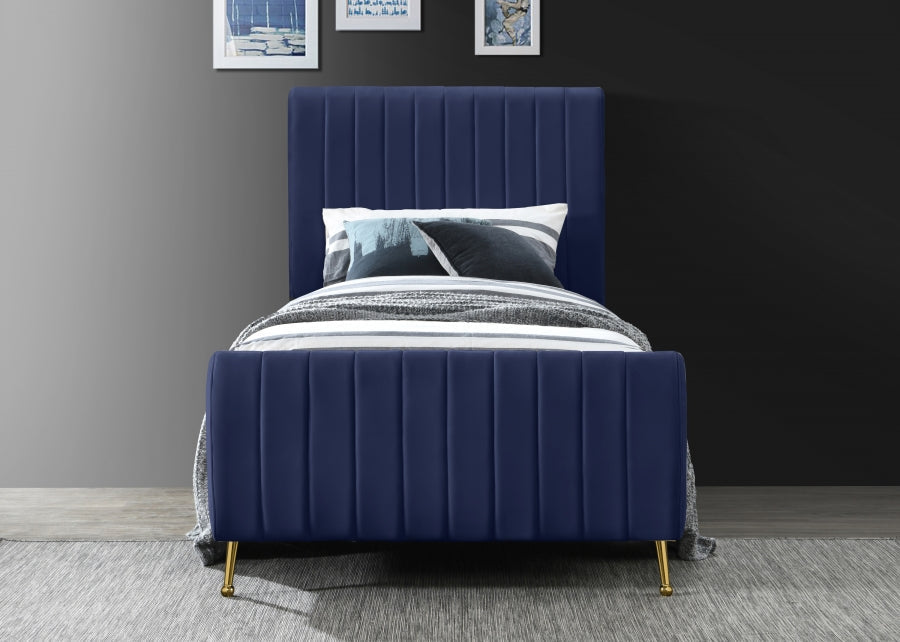 Zara Velvet Twin Bed