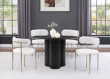 Simba Dining Table - Modern Mid-Century Design with Sturdy Fluted Base for Stylish Gatherings