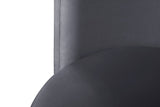 Rotunda Glamorous Contemporary Accent Chair with Gold Metal Legs for Chic Living Room Style