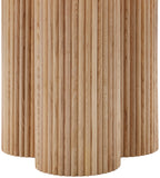 Simba Dining Table - Modern Mid-Century Design with Sturdy Fluted Base for Stylish Gatherings