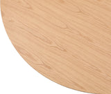 Simba Dining Table - Modern Mid-Century Design with Sturdy Fluted Base for Stylish Gatherings