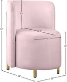 Rotunda Glamorous Contemporary Accent Chair with Gold Metal Legs for Chic Living Room Style