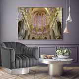 Farrah Modern Accent Chair with Plush Upholstery and Sleek Chrome Base for Stylish Living Spaces