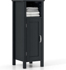 Tangkula Bathroom Floor Cabinet, Multifunctional Storage Cabinet with Anti-Tipping Device