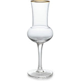 The Wine Savant Crystal Set of 6 Grappa Glasses 3oz