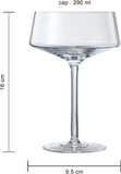 Luxury Martini Glass Set of 2 | 10oz