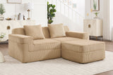 MARTHA 81" Loveseat with 1 Ottoman