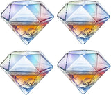 Diamond Iridescent Whiskey and Wine Decanter, 750ml