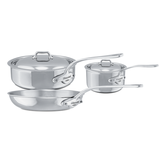 Mauviel M'COOK 5-Ply 5-Piece Cookware Set With Cast Stainless Steel Handles