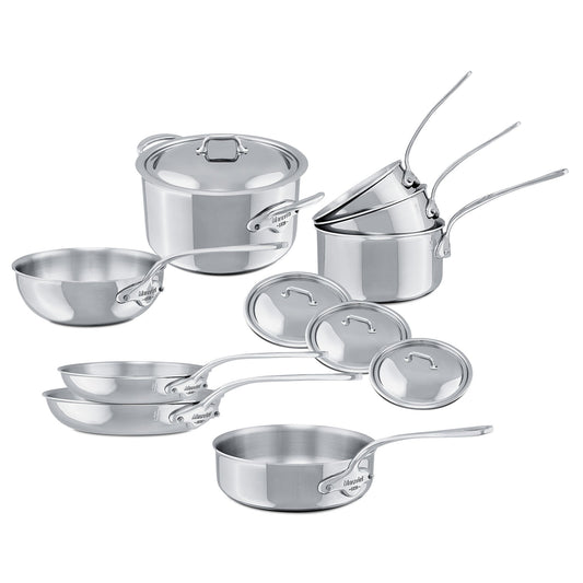 Mauviel M'COOK 5-Ply 12-Piece Cookware Set With Cast Stainless Steel Handles