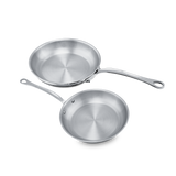 Mauviel M'COOK 5-Ply 2-Piece Frying Pan Set With Cast Stainless Steel Handles