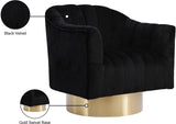 Farrah Modern Accent Chair with Plush Upholstery and Sleek Chrome Base for Stylish Living Spaces