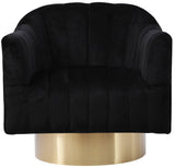 Farrah Modern Accent Chair with Plush Upholstery and Sleek Chrome Base for Stylish Living Spaces