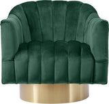 Farrah Modern Accent Chair with Plush Upholstery and Sleek Chrome Base for Stylish Living Spaces