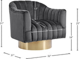 Farrah Modern Accent Chair with Plush Upholstery and Sleek Chrome Base for Stylish Living Spaces