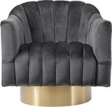 Farrah Modern Accent Chair with Plush Upholstery and Sleek Chrome Base for Stylish Living Spaces