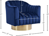 Farrah Modern Accent Chair with Plush Upholstery and Sleek Chrome Base for Stylish Living Spaces