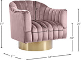 Farrah Modern Accent Chair with Plush Upholstery and Sleek Chrome Base for Stylish Living Spaces