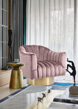 Farrah Modern Accent Chair with Plush Upholstery and Sleek Chrome Base for Stylish Living Spaces