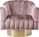 Farrah Modern Accent Chair with Plush Upholstery and Sleek Chrome Base for Stylish Living Spaces