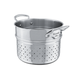Mauviel Pasta Insert With Cast Stainless Steel Handle, 9.4-in
