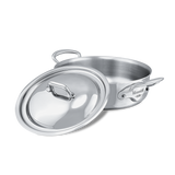 Mauviel M'COOK 5-Ply Rondeau With Lid, Cast Stainless Steel Handle
